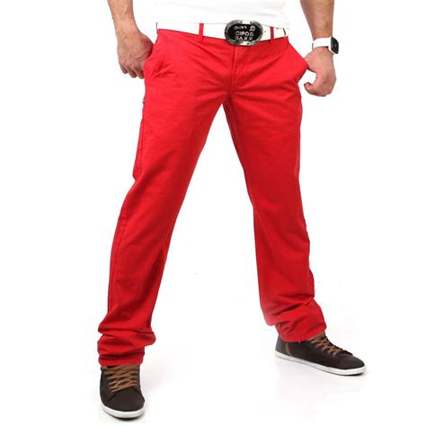 Herren Rot Hosen (22) 